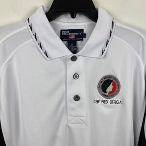 Iowa‎ Girls High School Certified Referee Ref Polo Official Shirt White XL Adult